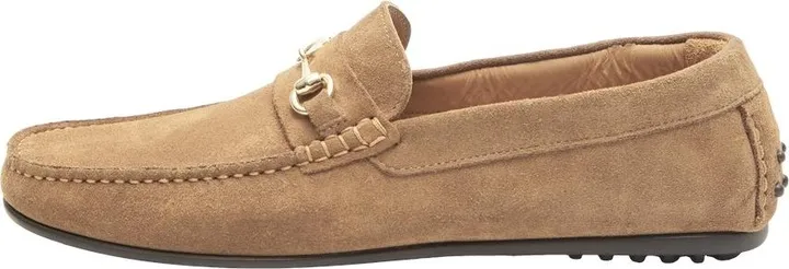 Slhsergio Suede Horsebit Driving Shoe