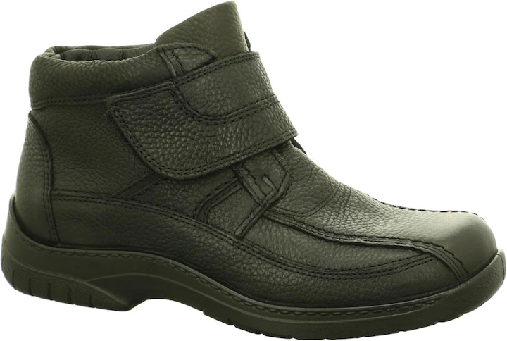 Velcro boots with lambskin lining