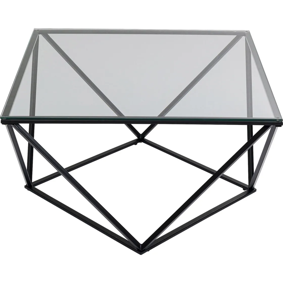 Coffee Table Cristallo Black 80x80cm