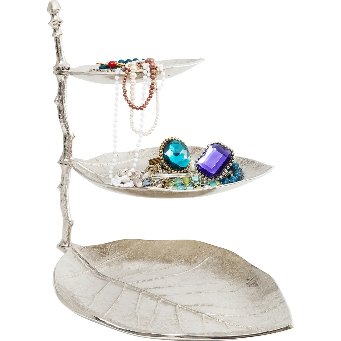 Deco Etagere Leaf Silver