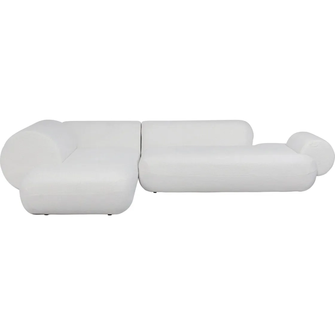 Ecksofa Soft Edge Links Weiß