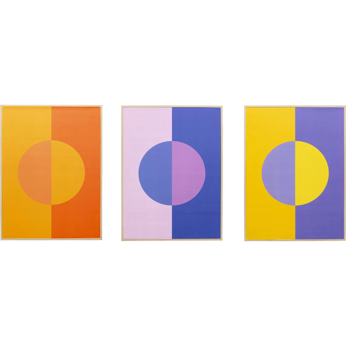 Framed Picture Mondphase (3/Set)