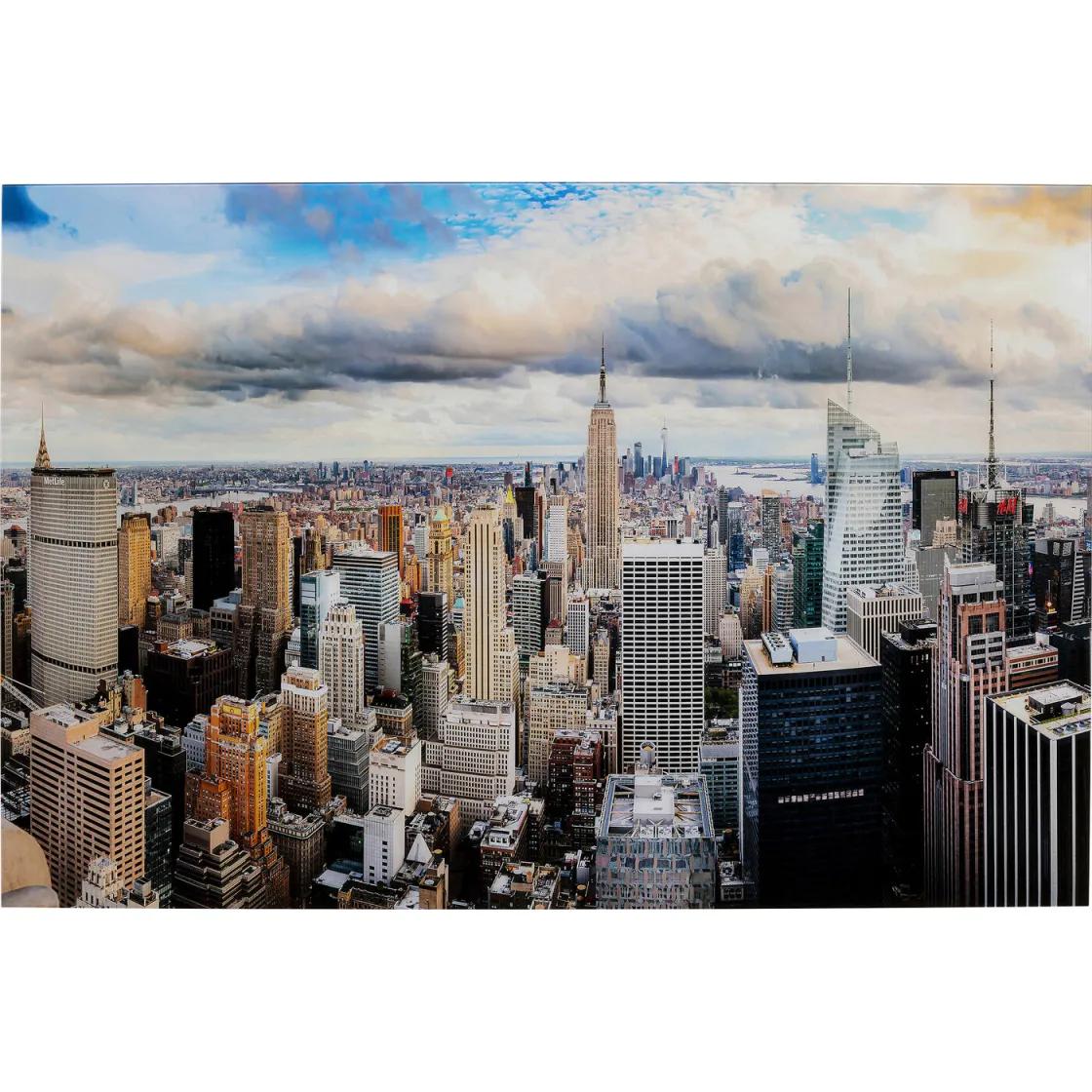 Glass Picture City View 150x100cm