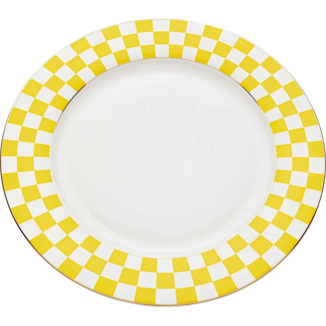 Plate Harlequin Yellow Ø27cm