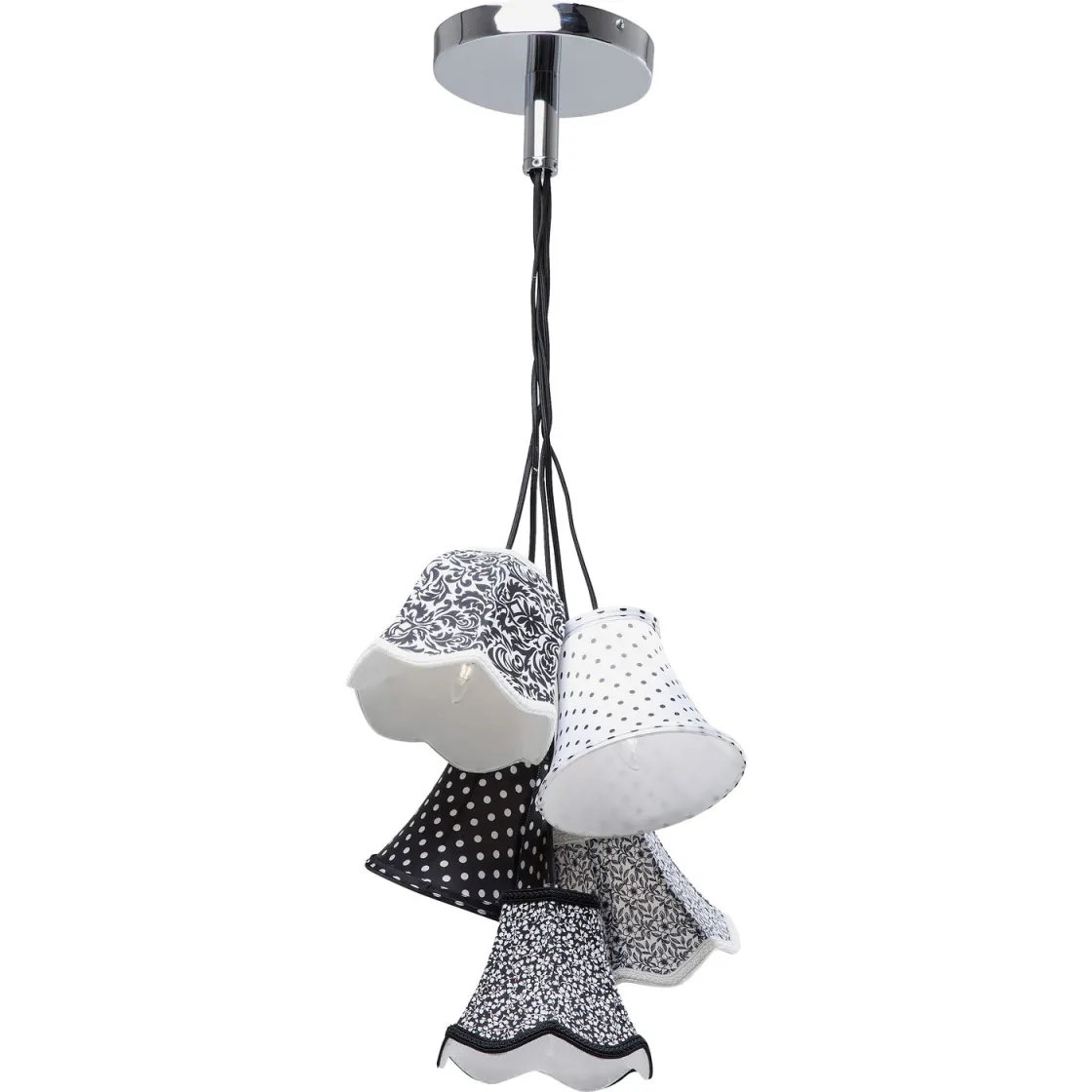 Suspension Lamp Saloon Ornament B&W 5er