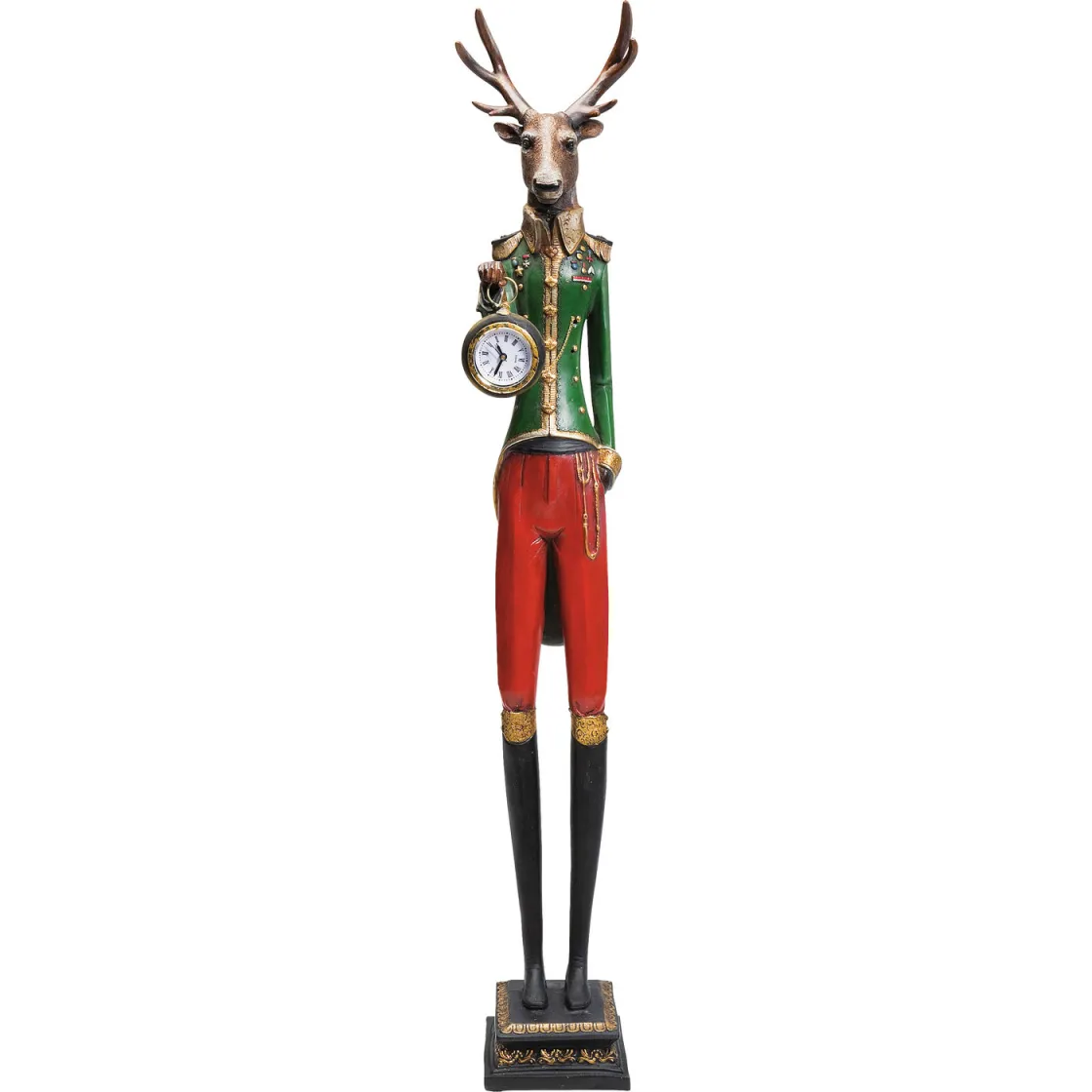 Table Clock Gentleman Deer