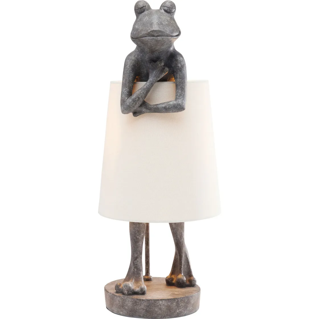 Table Lamp Animal Frog Grey