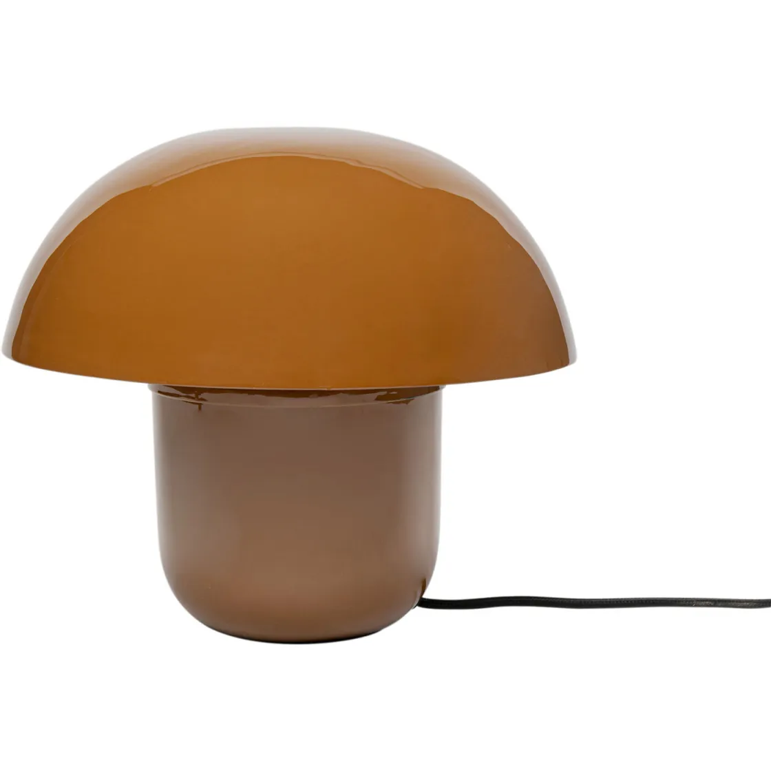 Table Lamp Mushroom Shiny Brown 27cm