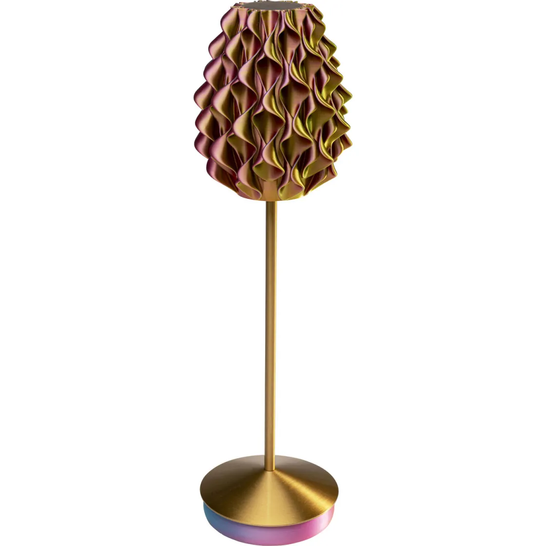 Table Lamp Swirl gold sunrise