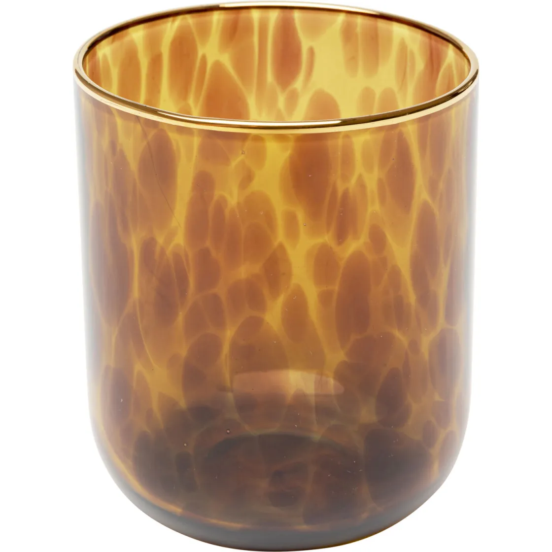Water Glass Caramel 10cm