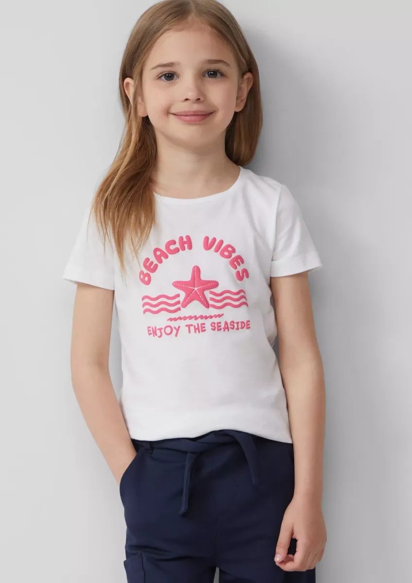 Baumwoll-T-Shirt mit Print