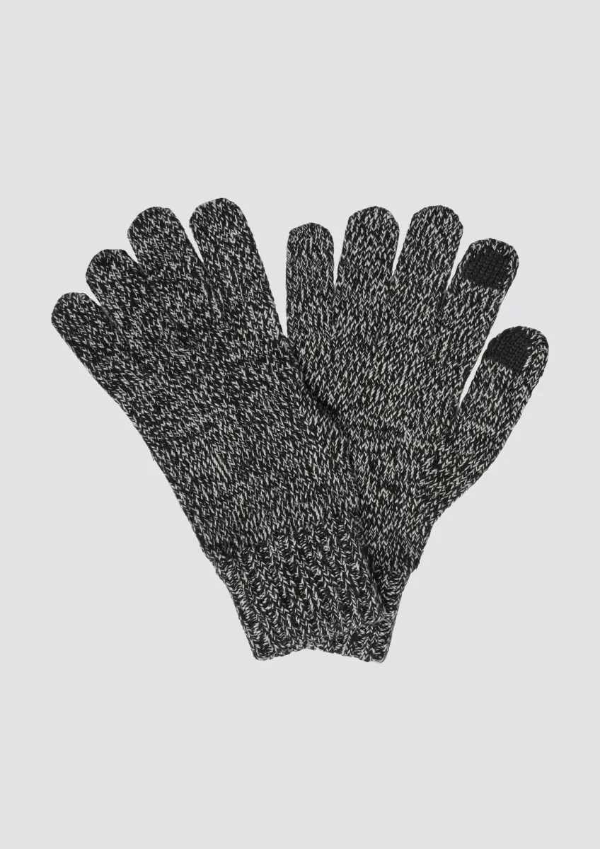 Baumwollhandschuhe aus Moulinéstrick mit Touchscreen Funktion