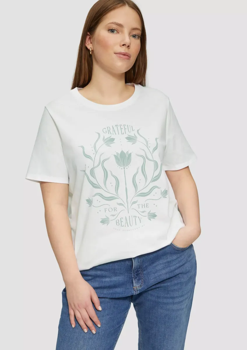 Baumwollshirt mit Fronprint