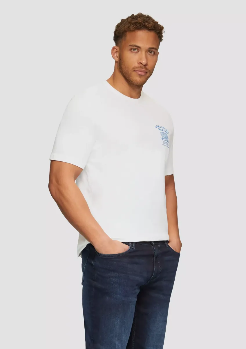 Baumwollshirt mit Frontprint