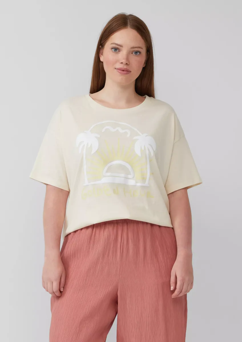 Baumwollshirt mit Frontprint