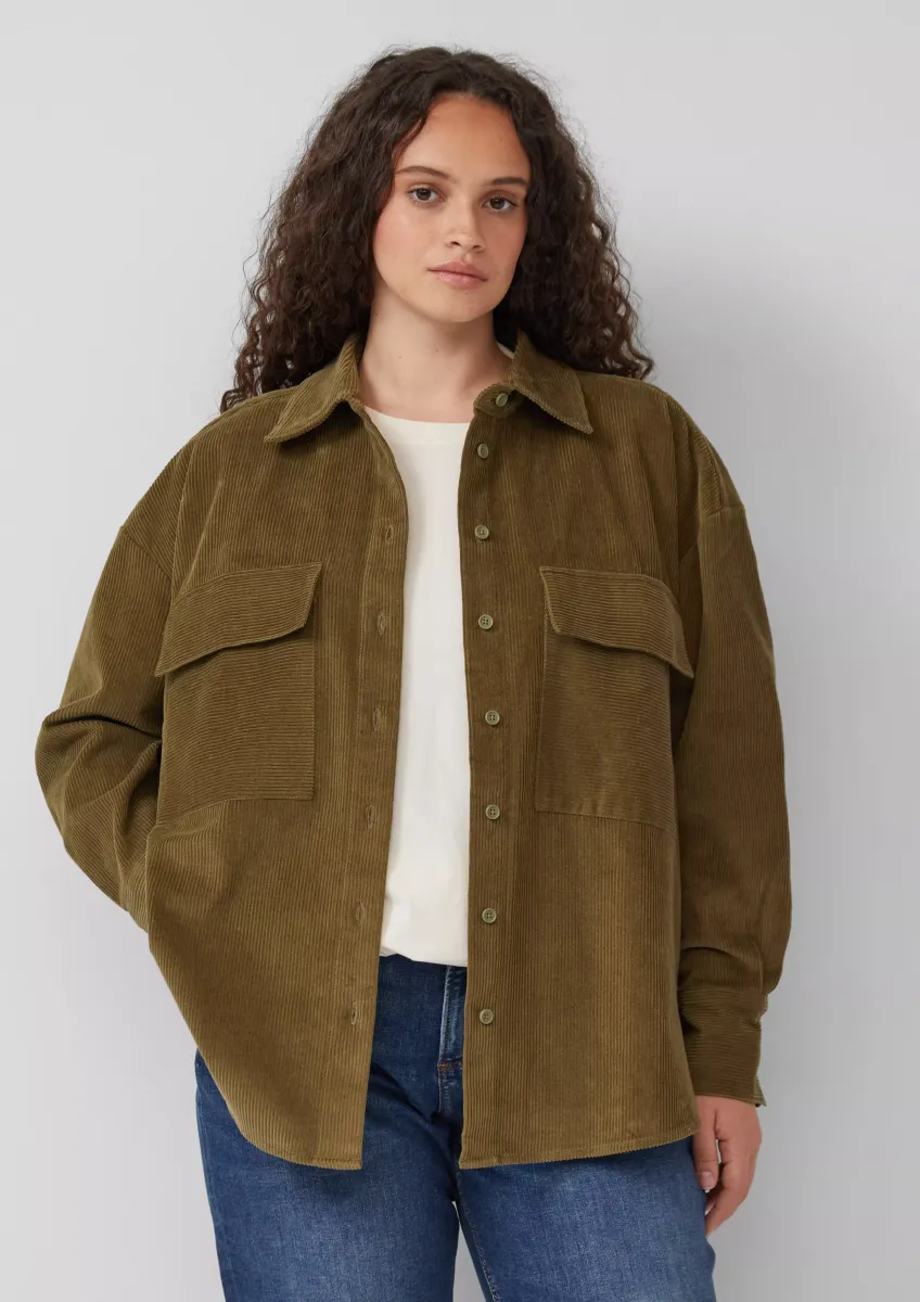 Bluse aus Baumwollcord