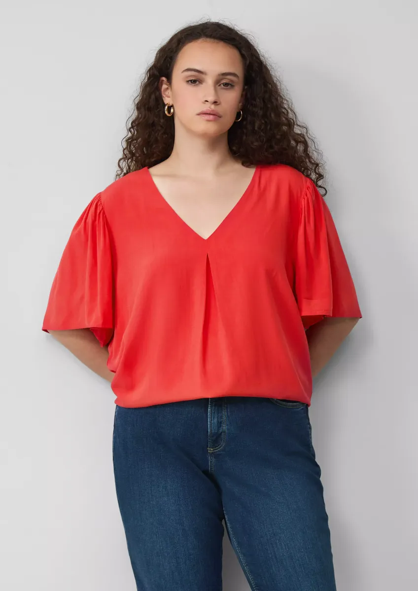 Bluse mit Puffärmeln