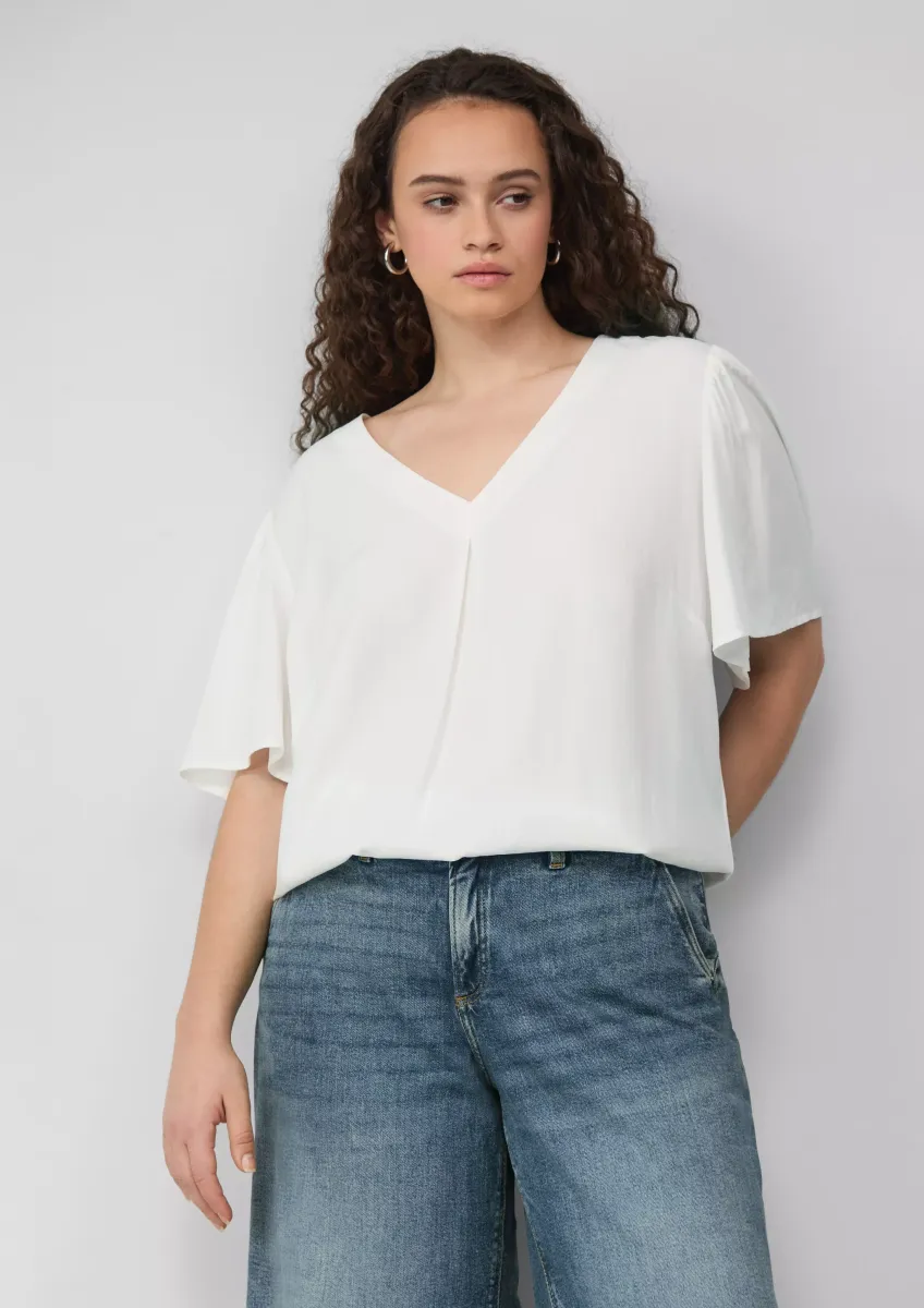 Bluse mit Puffärmeln