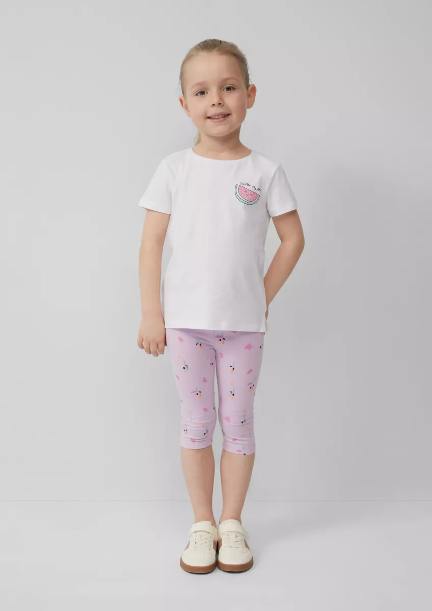Capri Leggings mit All-over-Print