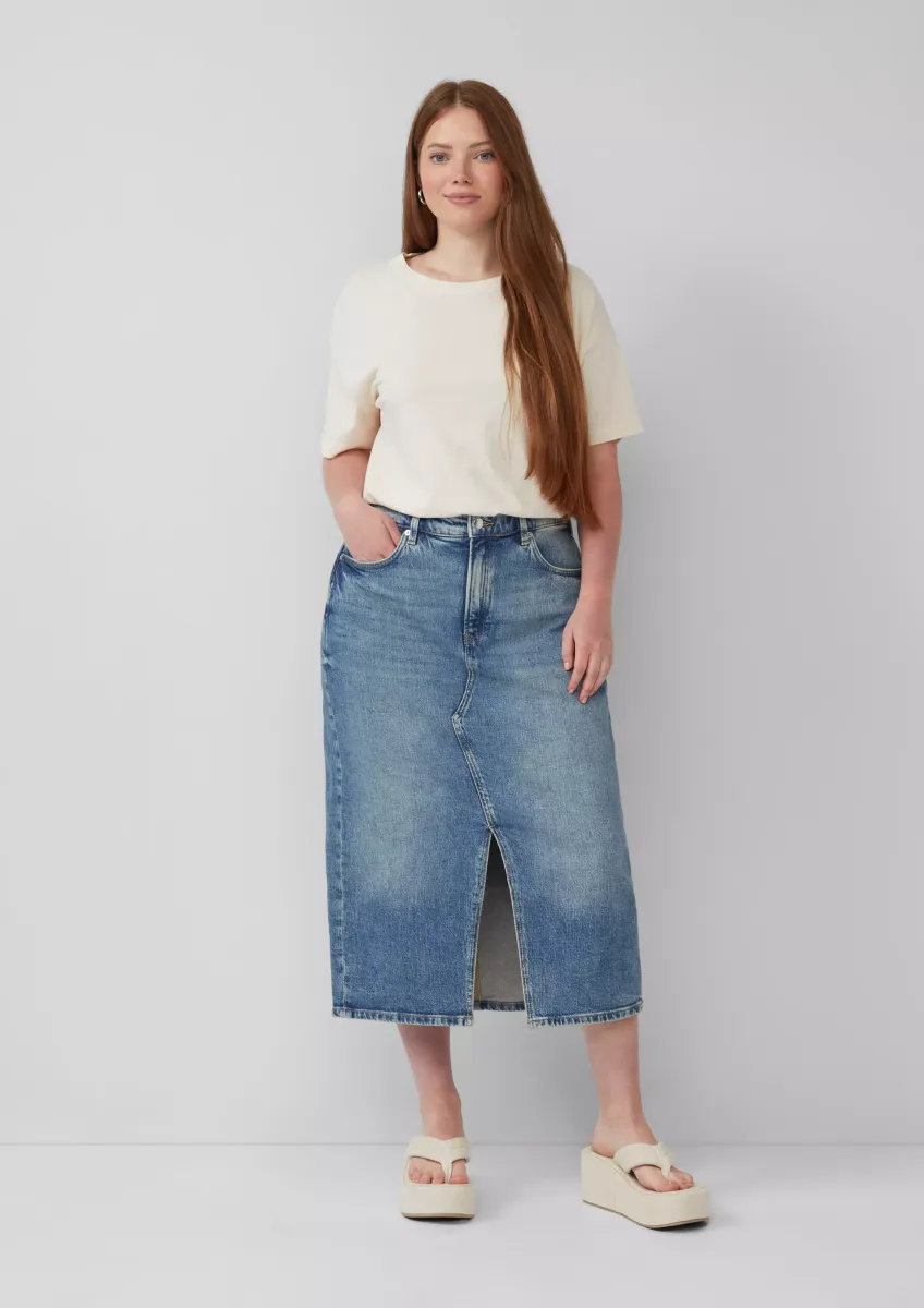 Denim Midi-Rock