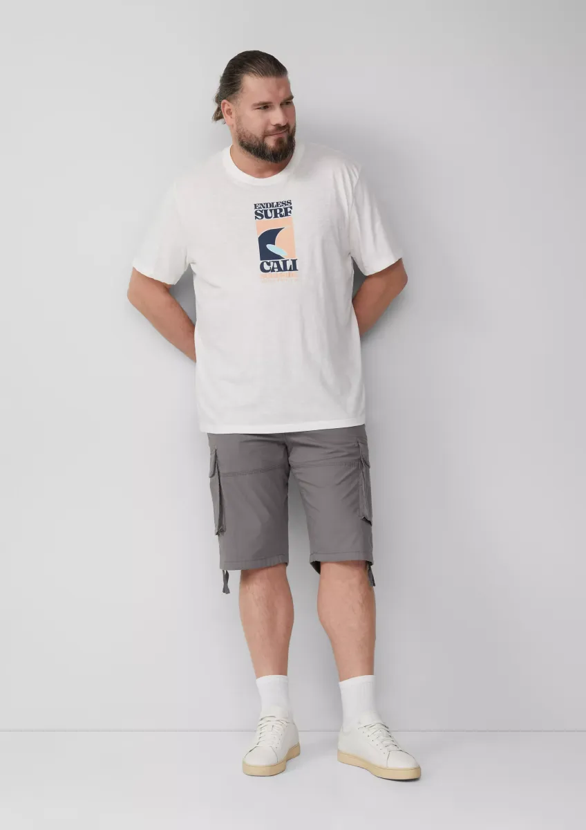 File: Cargo-Bermuda im Relaxed Fit mit Ripstop-Struktur