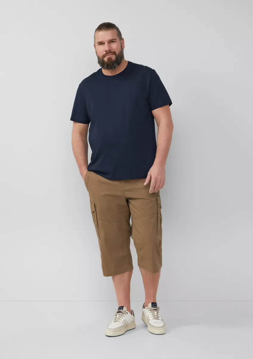 File: Strukturierte Bermuda im Relaxed Fit in 3/4-Länge