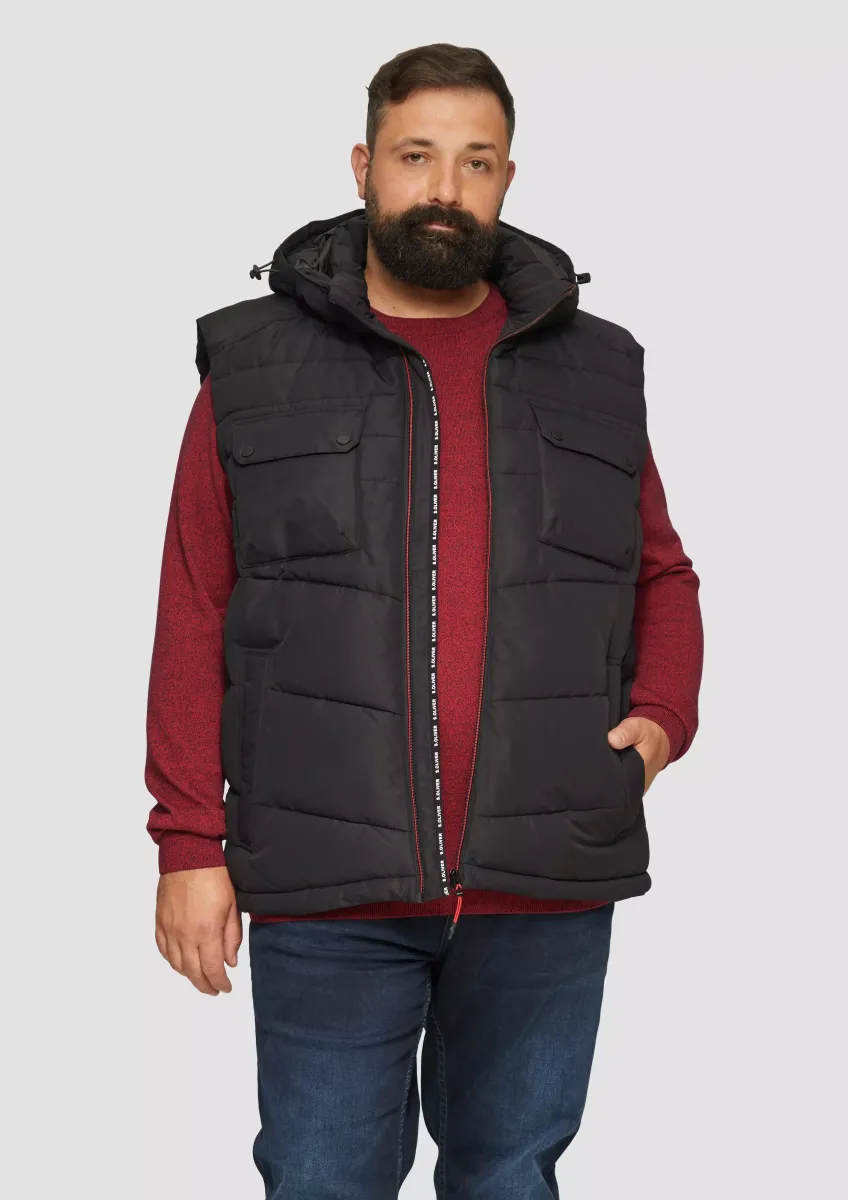 Gesteppte Weste mit abnehmbarer Kapuze