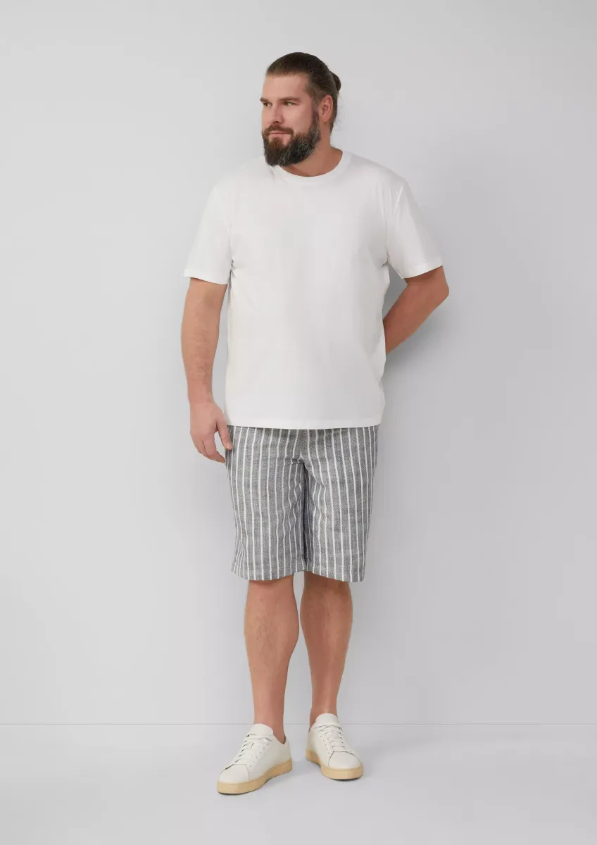 Gestreifte Bermuda Detroit im Relaxed Fit