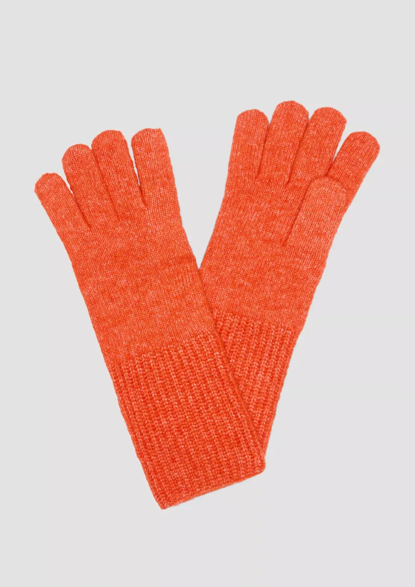 Gestrickte Handschuhe aus Wollmix