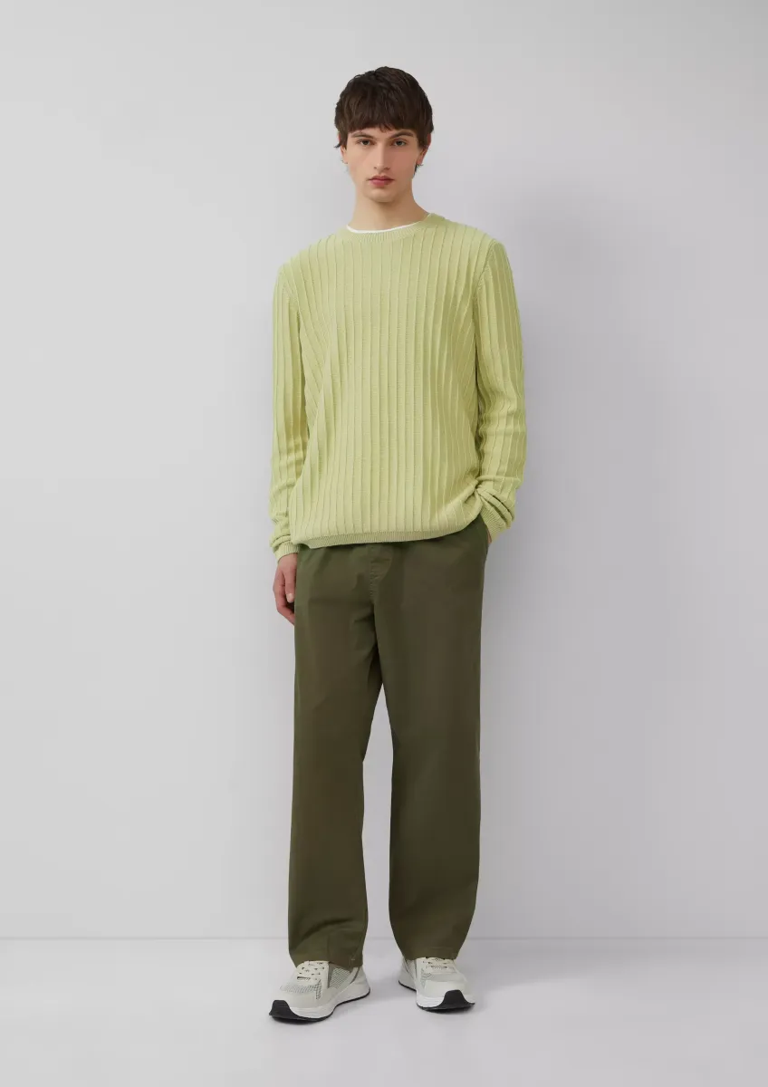 Gewaschener Jogger aus Baumwoll-Twill