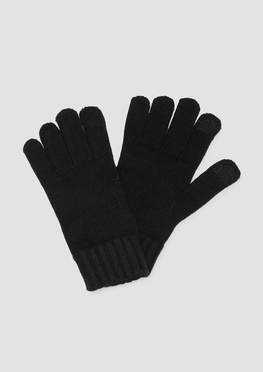 Handschuhe aus Baumwollstrick mit Touchscreen Funktion