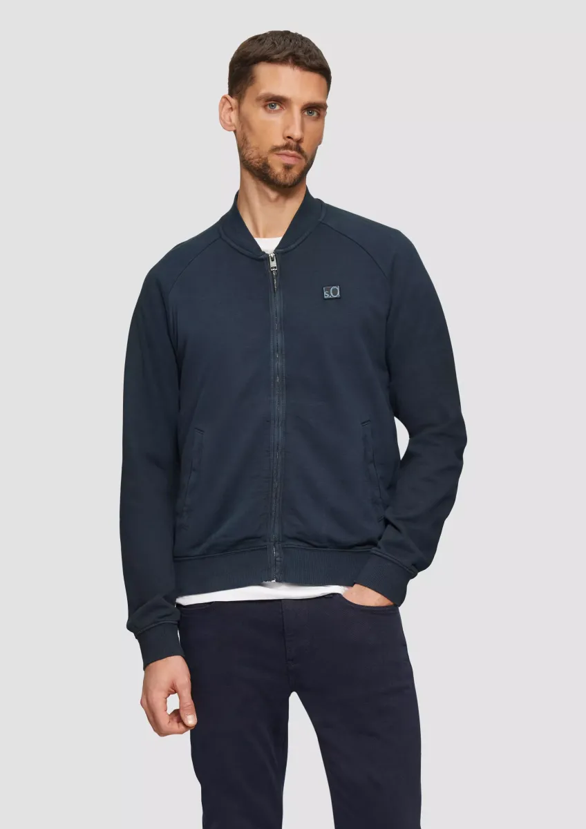 Jacke mit Garment Dye und Raglanärmeln