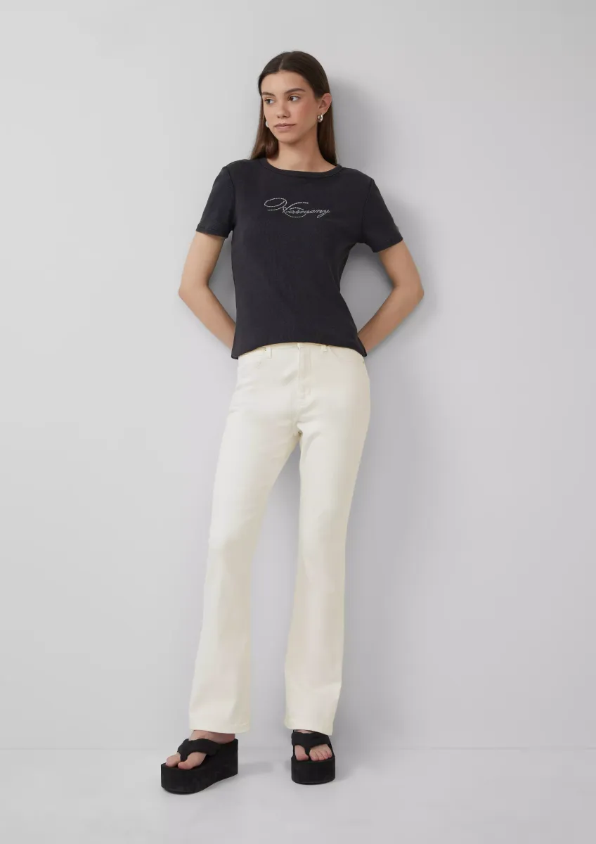 Jeans Reena / Slim Fit / High Rise/ Flared Leg