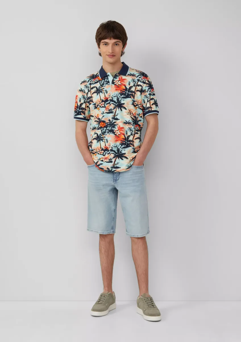 Jeans-Shorts / Regular Fit / Mid Rise / Wide Leg