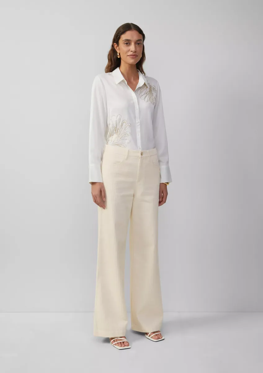 Jeans Suri / Regular Fit / High Rise / Wide Leg / Strukturmuster