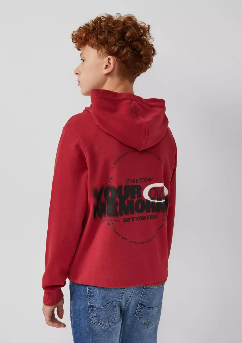 Kapuzensweater mit Front- und Rückenprint