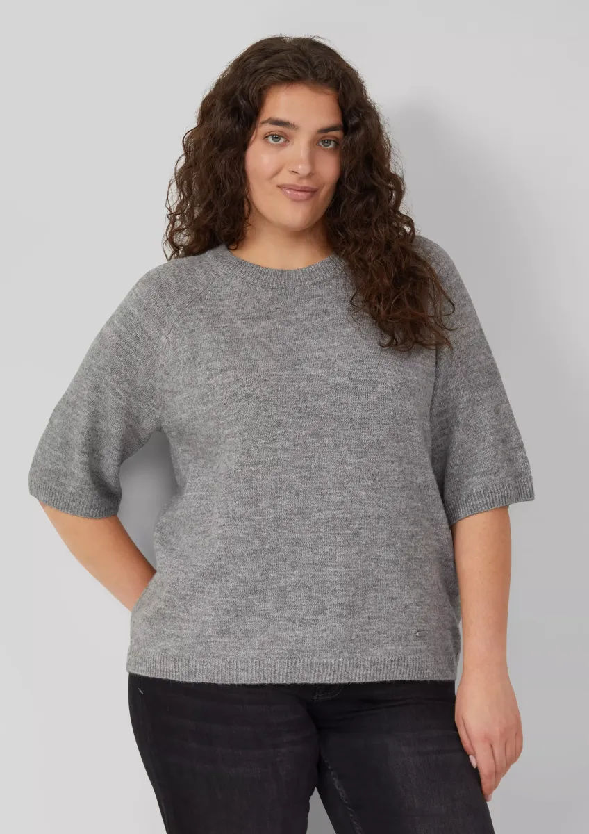 Kurzarmpullover aus Alpakamix