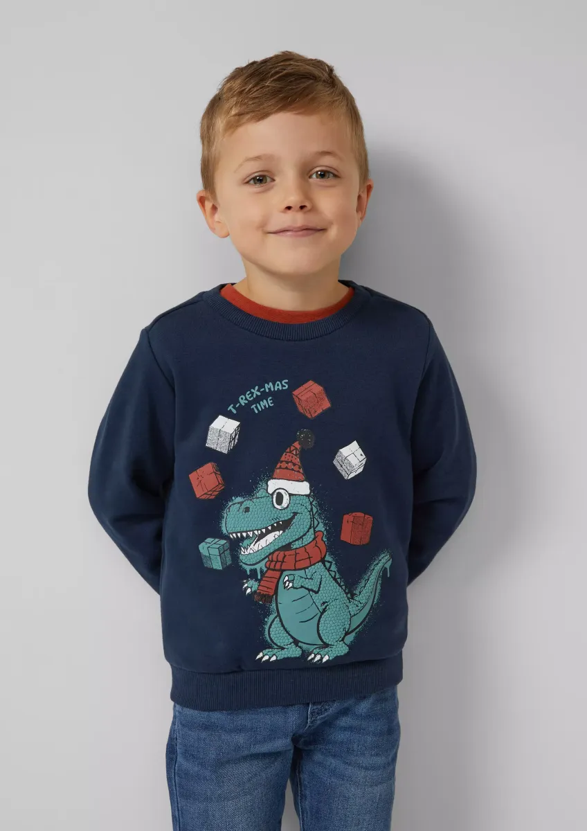 Kuscheliges Sweatshirt mit X-Mas-Frontprint