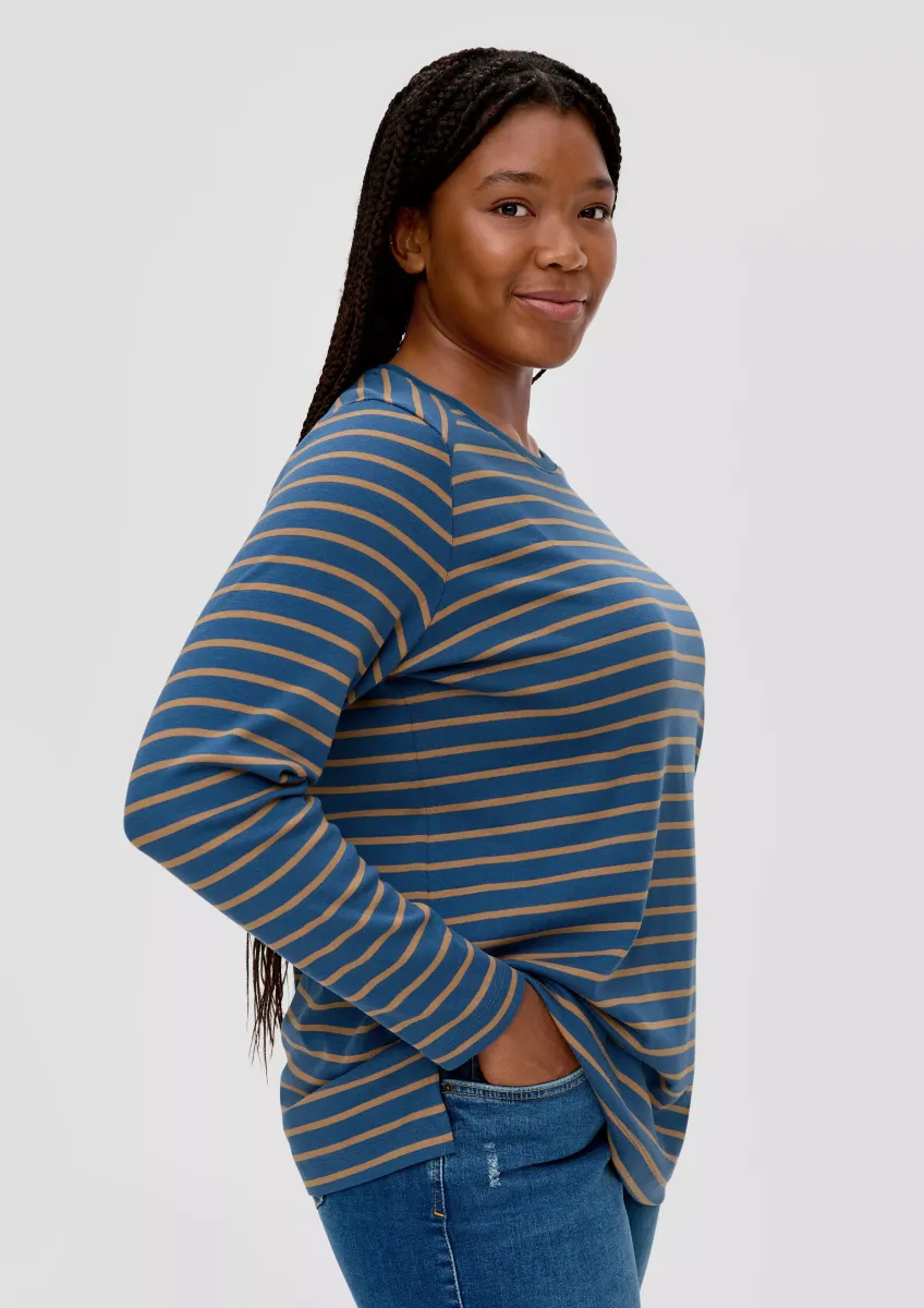 Langarmshirt aus Baumwollstretch