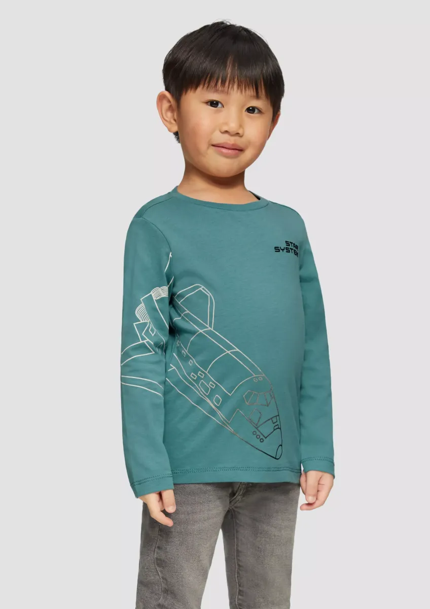 Langarmshirt mit Frontprint