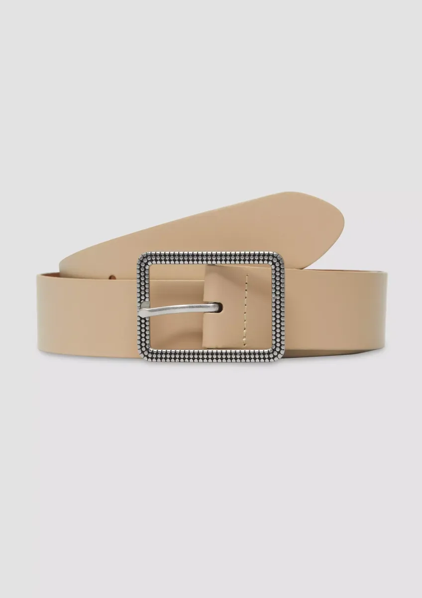 Ledergürtel mit rechteckiger Dornschließe