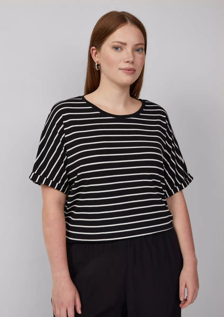 Locker geschnittenes T-Shirt aus Modalmix