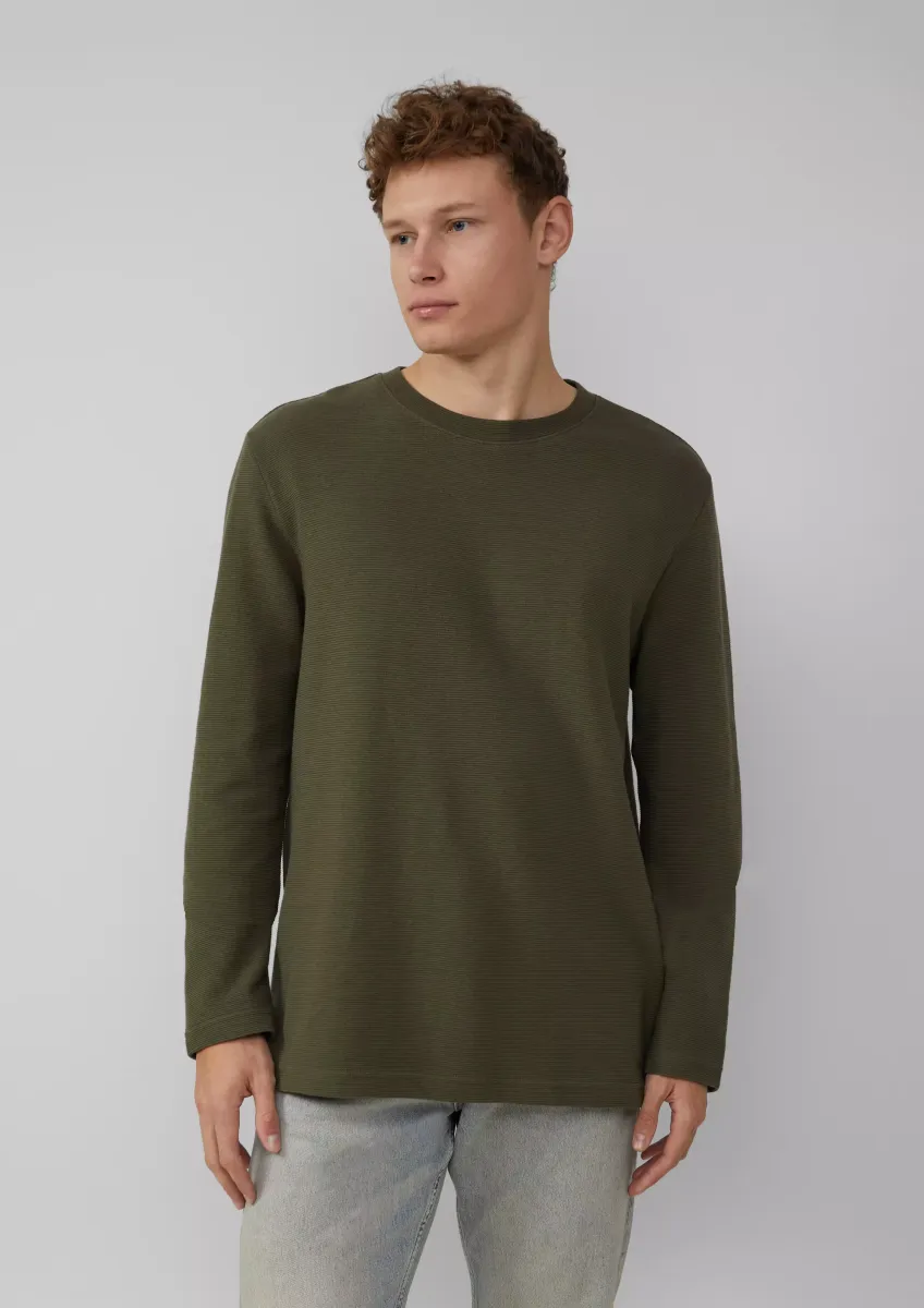 Longsleeve aus Strukturware