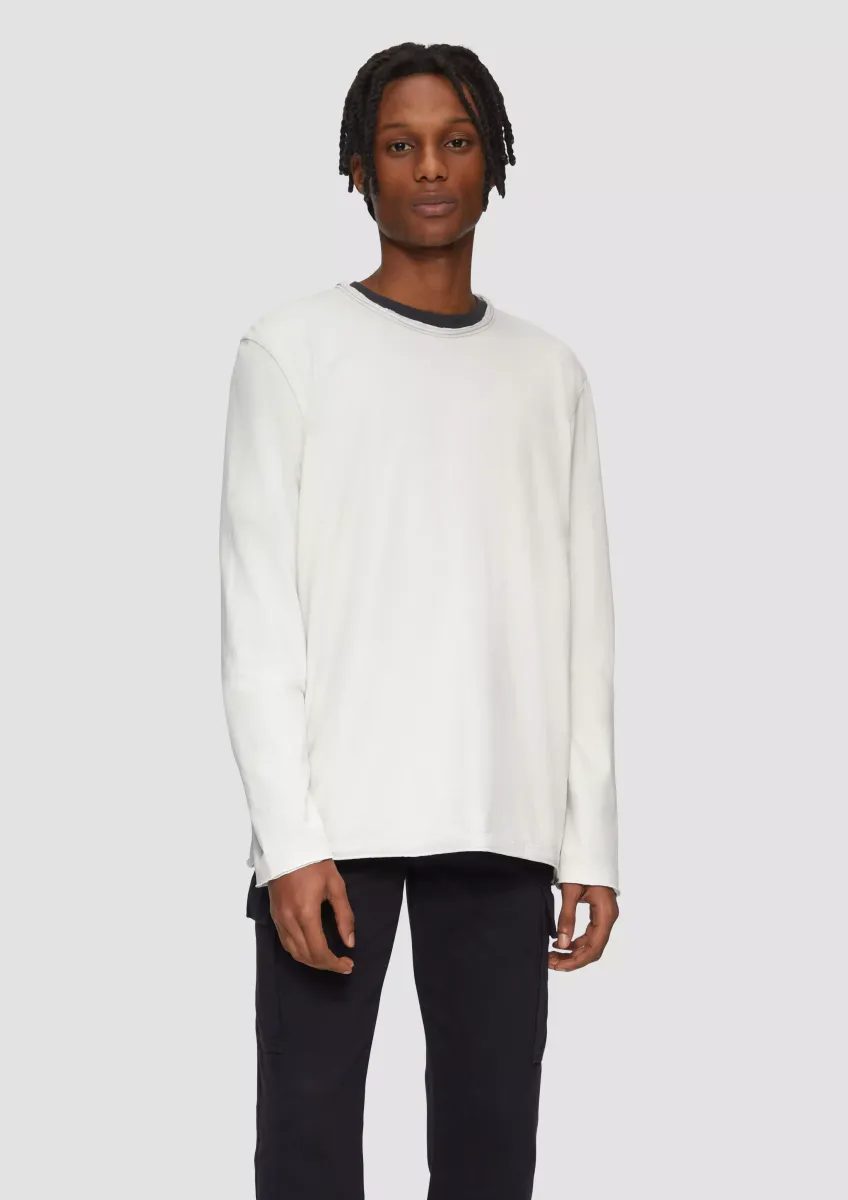 Longsleeve mit Acid Wash