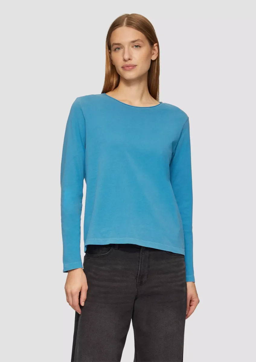 Longsleeve mit Garment Dye