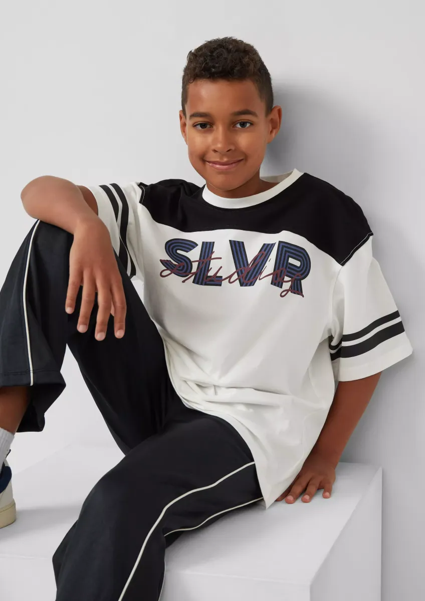 Oversize-Shirt im Trikot-Style