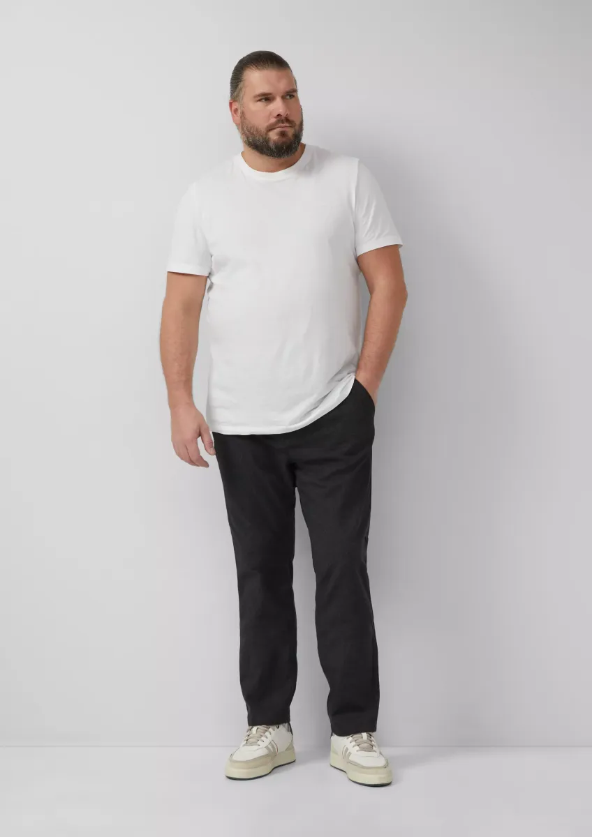Phoenix: Chino-Hose aus Baumwollstretch mit Elastikbund