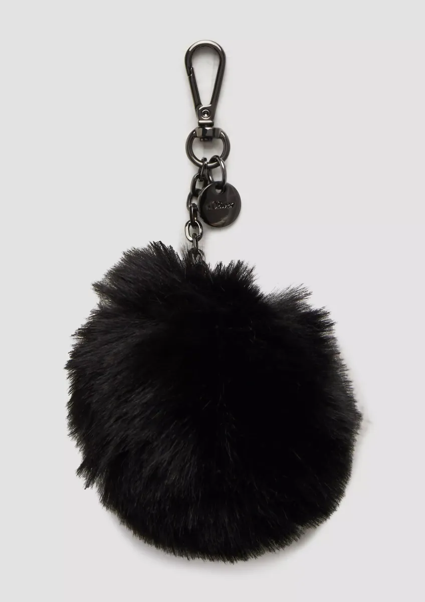 Pom Pom Anhänger aus Fake Fur
