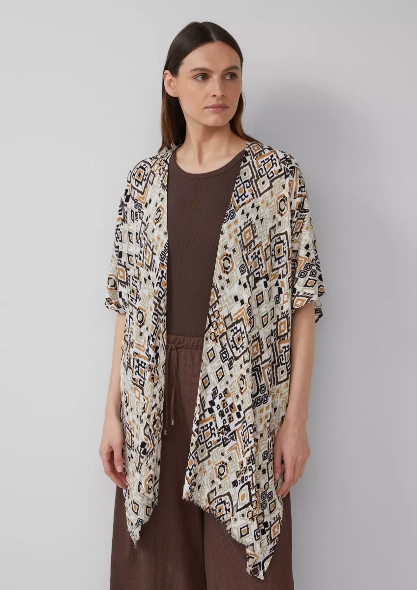 Poncho mit Artwork