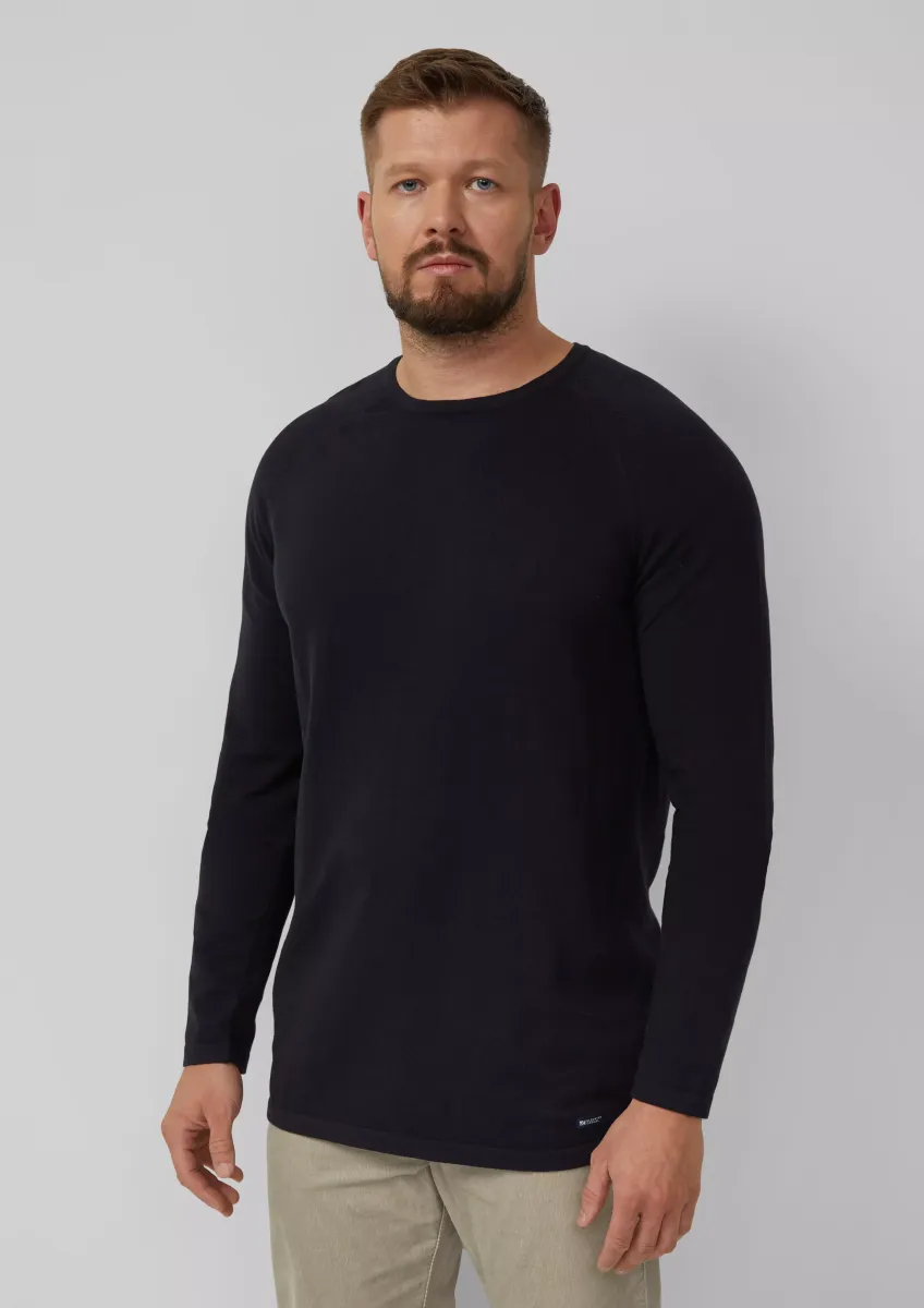 Raglanpullover aus reiner Baumwolle